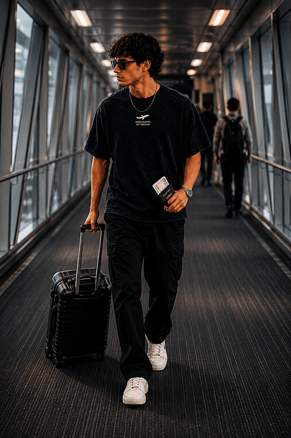 Catch Flights, Not Feelings Oversized Tee